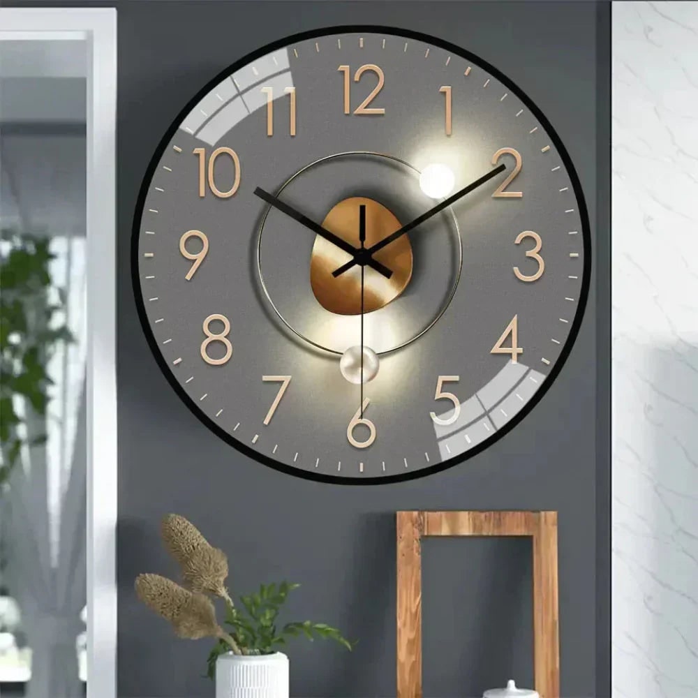 Silent Wall Clock with Minimalist Modern Design and Glass Cover - Image 4