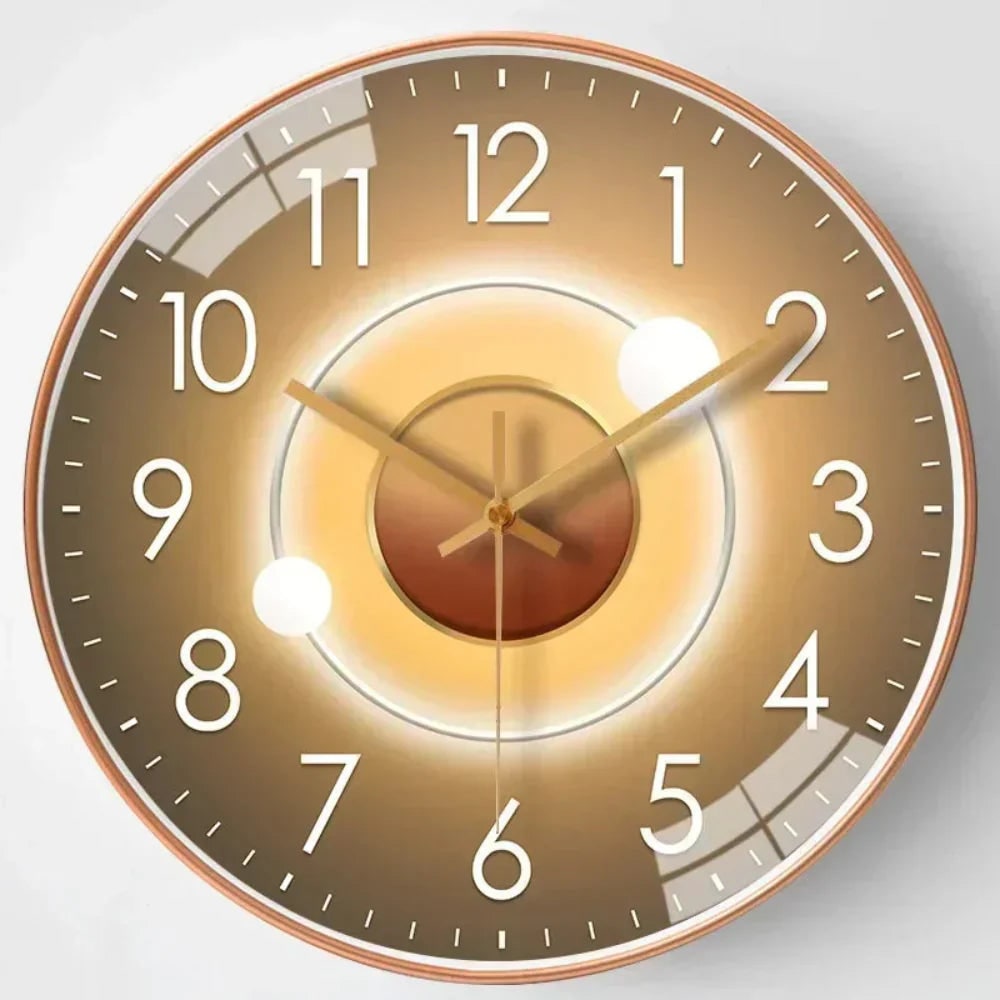 Silent Wall Clock with Minimalist Modern Design and Glass Cover - Image 6