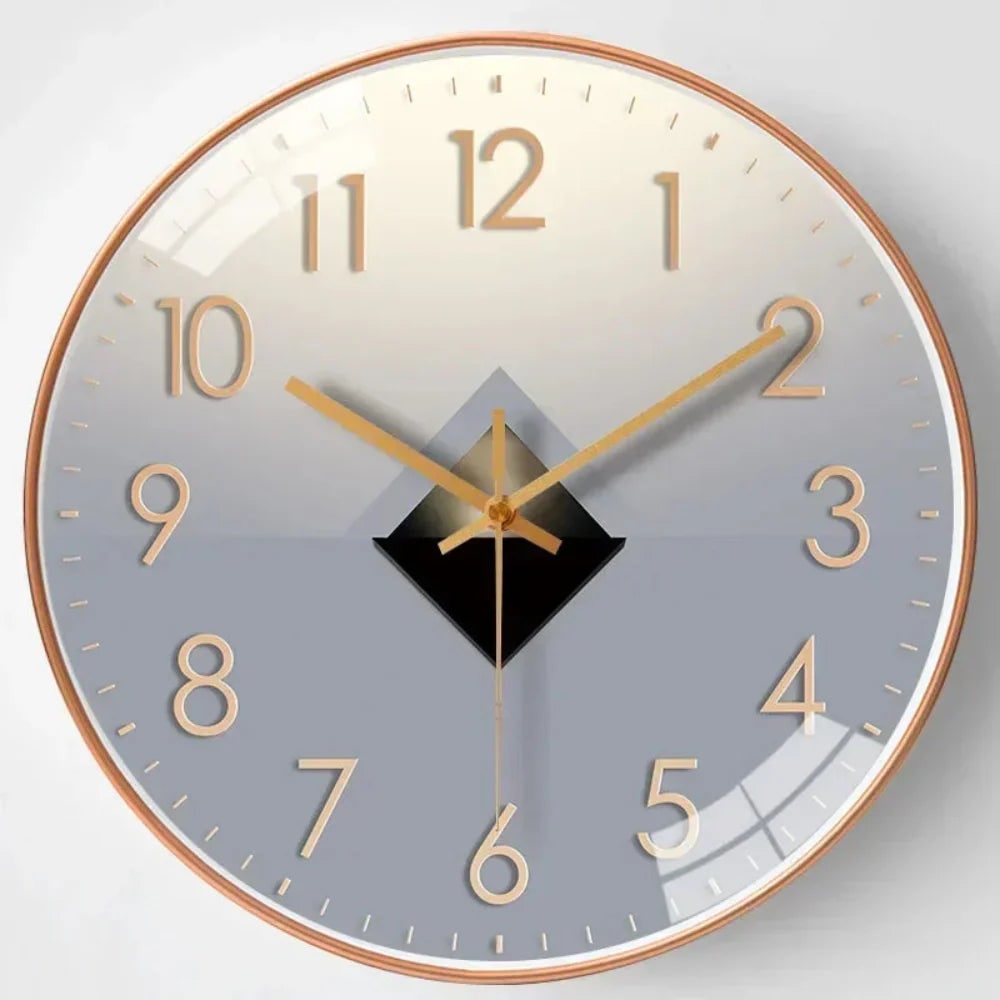 Silent Wall Clock with Minimalist Modern Design and Glass Cover - Image 7