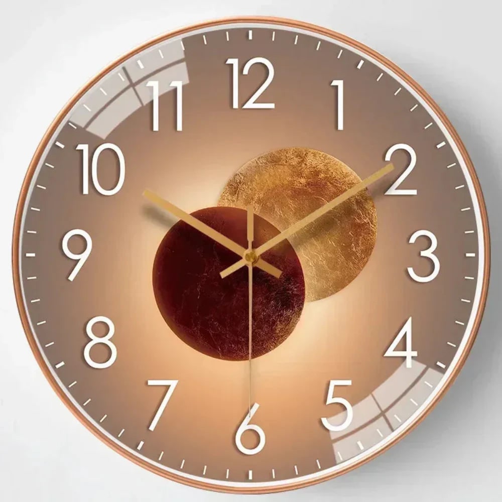 Silent Wall Clock with Minimalist Modern Design and Glass Cover - Image 8