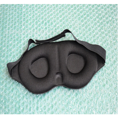 Silk Sleep Mask with Memory Foam and Adjustable Strap for Weighted Comfort - Image 1