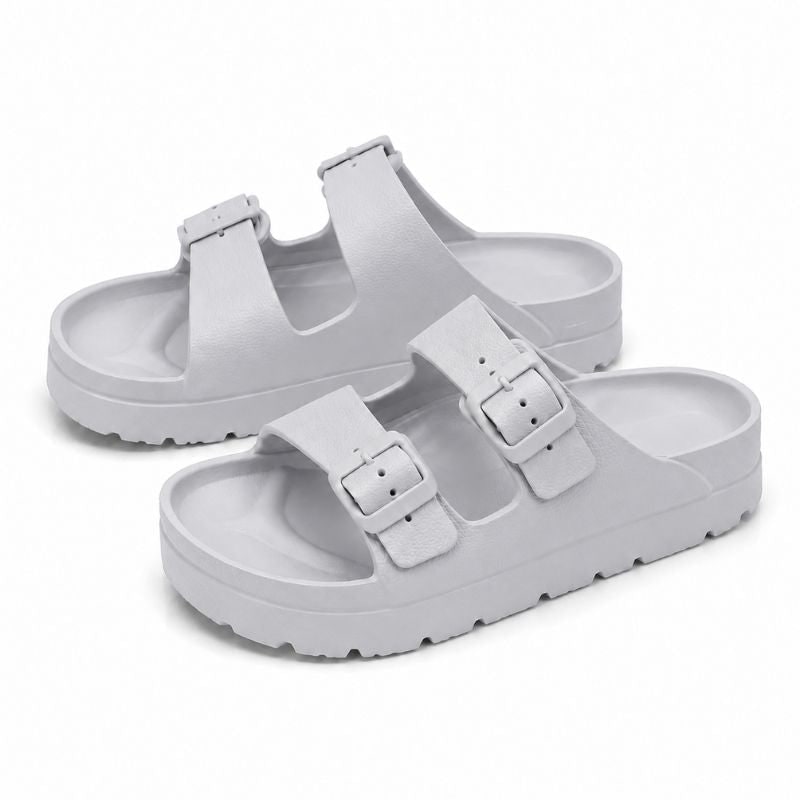 Slide Sandals with Adjustable Buckles Cushioned Eva Foam and Arch Support - Image 10
