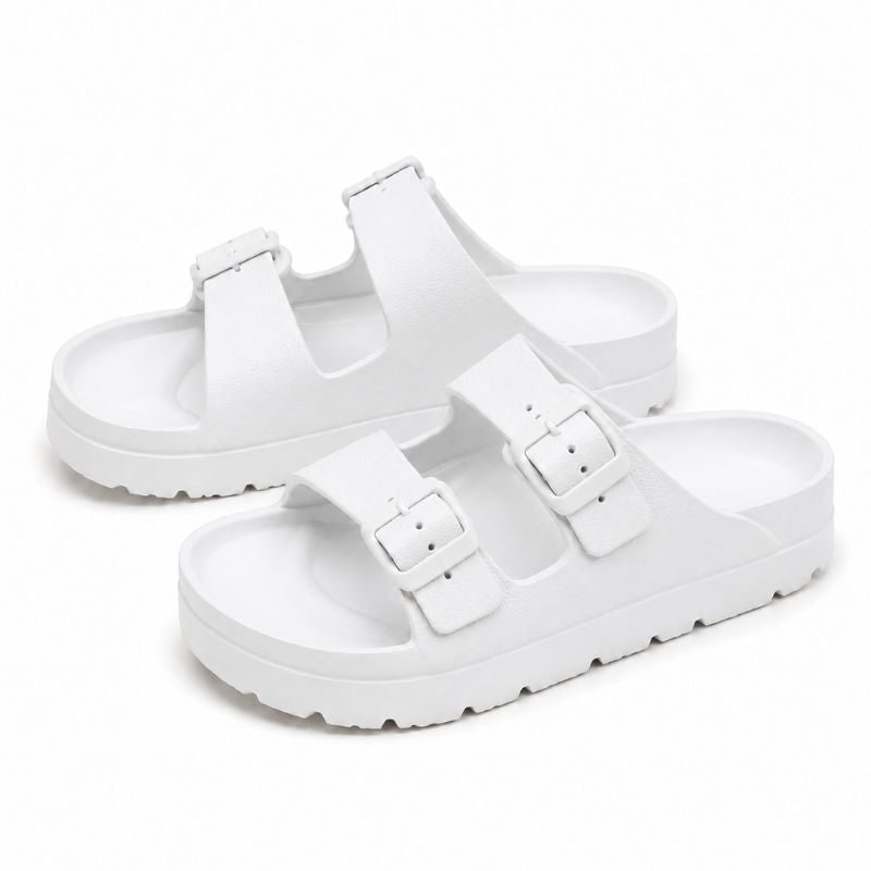 Slide Sandals with Adjustable Buckles Cushioned Eva Foam and Arch Support - Image 8