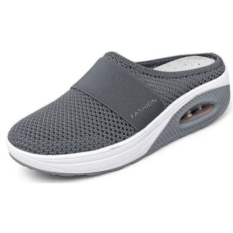 Slip-On Mule Sneakers with Air Cushion Platform and White Midsole - Image 1