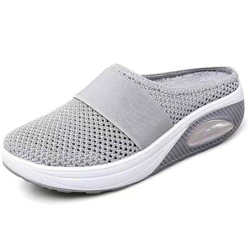 Slip-On Mule Sneakers with Air Cushion Platform and White Midsole - Image 6