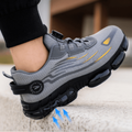 Slip Resistant Work Shoes Safety Sneakers Mesh Dial Lacing Cushioned Men - Image 1