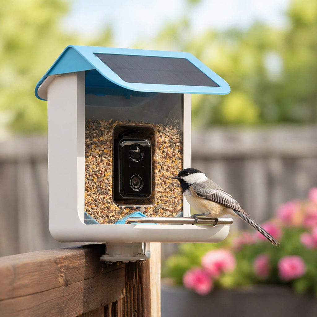 Smart Bird Feeder Camera Solar Powered Wireless Waterproof Outdoor Wifi - Image 1