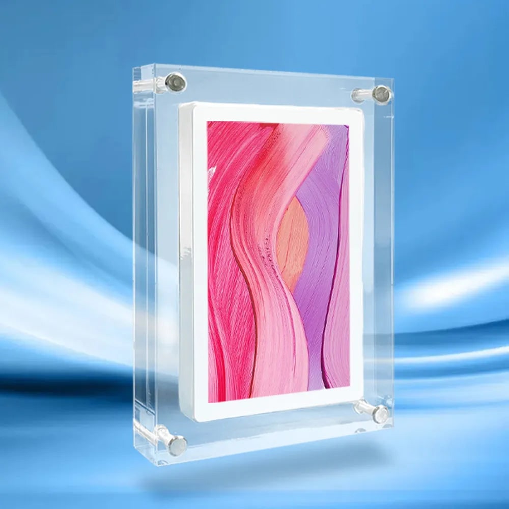 Smart Digital Photo Frame with Clear Acrylic Housing and Battery Backup Electronic - Image 4