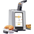 Smart Touchscreen Toaster 2 Slice Brushed Metal Warming Rack Panini Press Digital - Image 1