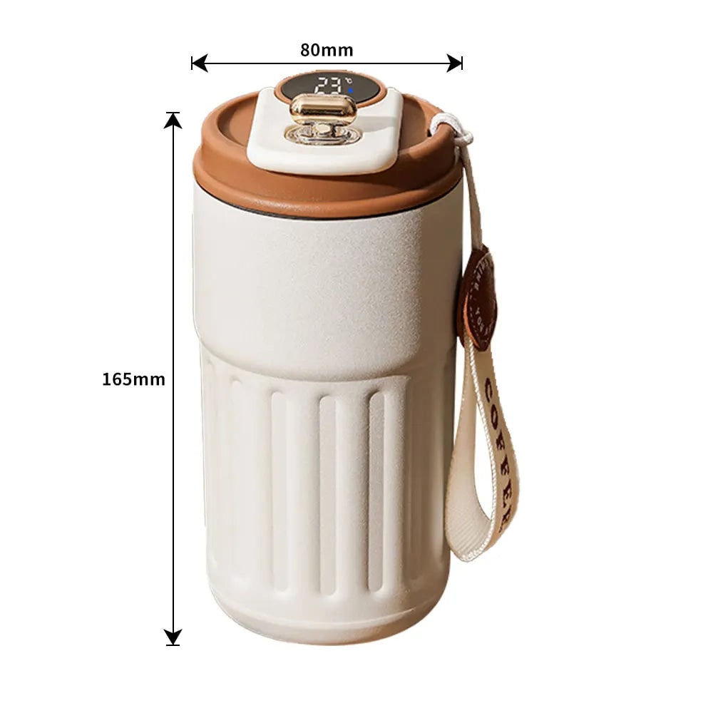 Smart Travel Mug with LED Temperature Display Insulated Stainless Steel Coffee 450ml - Image 3