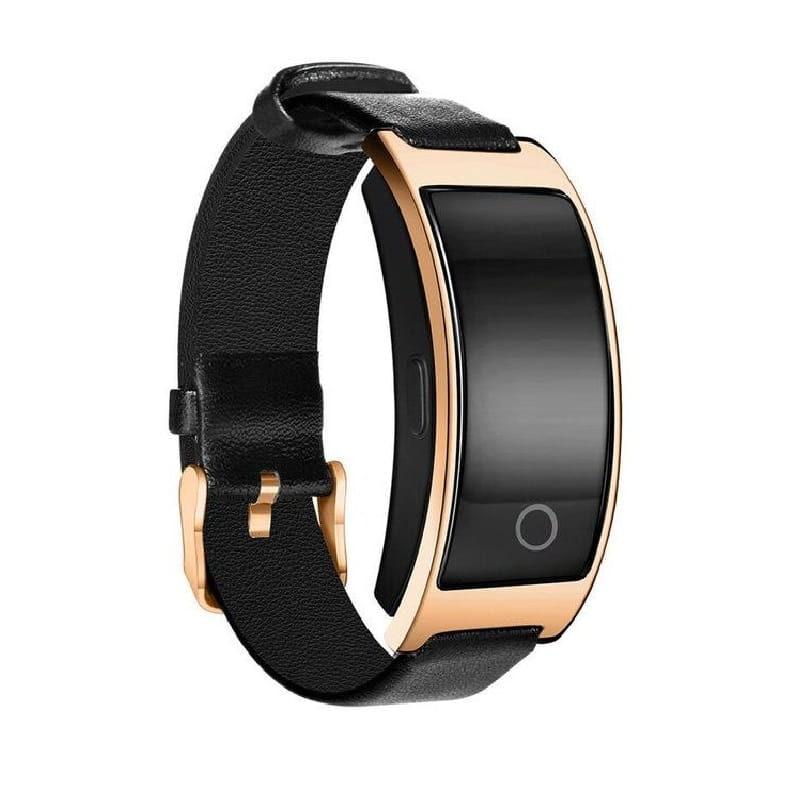 Smart Watch Fitness Tracker Heart Rate Monitor Leather Band Waterproof Touch Screen - Image 2