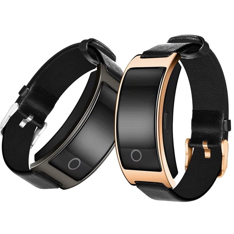 Smart Watch Fitness Tracker Heart Rate Monitor Leather Band Waterproof Touch Screen - Image 8