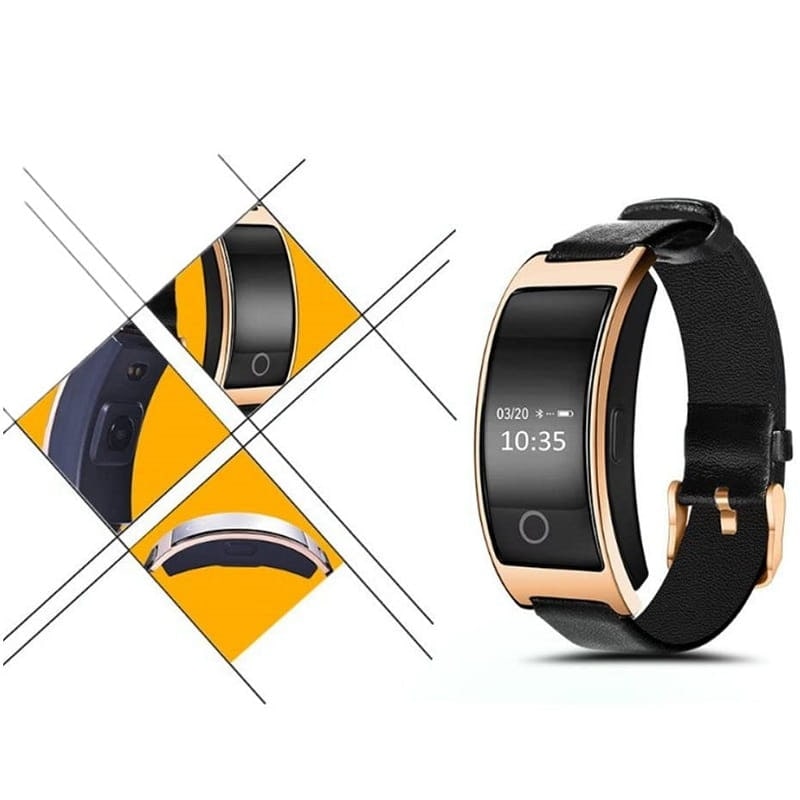 Smart Watch Fitness Tracker Heart Rate Monitor Leather Band Waterproof Touch Screen - Image 9