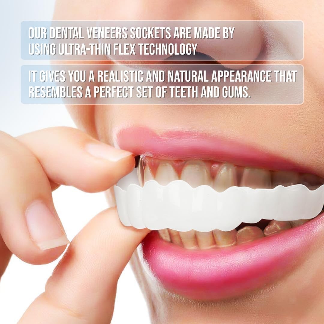 Snap on Veneers Temporary Removable Moldable Teeth Upper Lower - Image 4