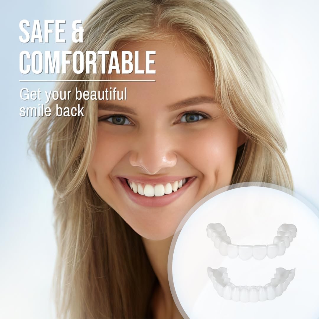 Snap on Veneers Temporary Removable Moldable Teeth Upper Lower - Image 5
