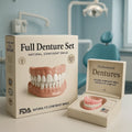Snap on Veneers Upper and Lower Teeth with Moldable Cosmetic Fake for Customizable Fit - Image 1