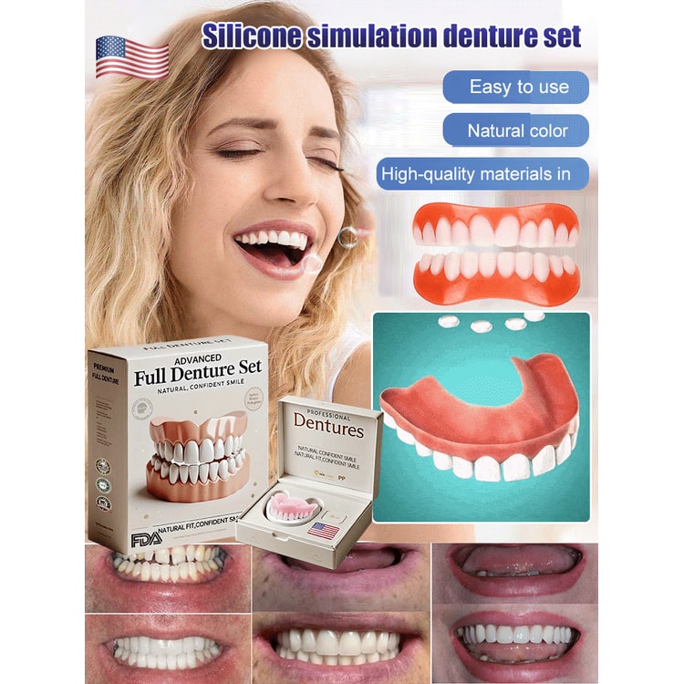 Snap on Veneers Upper and Lower Teeth with Moldable Cosmetic Fake for Customizable Fit - Image 6
