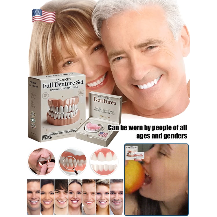 Snap on Veneers Upper and Lower Teeth with Moldable Cosmetic Fake for Customizable Fit - Image 7
