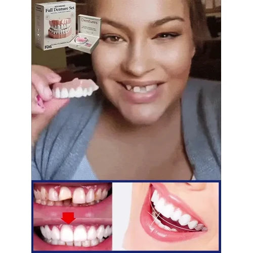 Snap on Veneers Upper and Lower Teeth with Moldable Cosmetic Fake for Customizable Fit - Image 8
