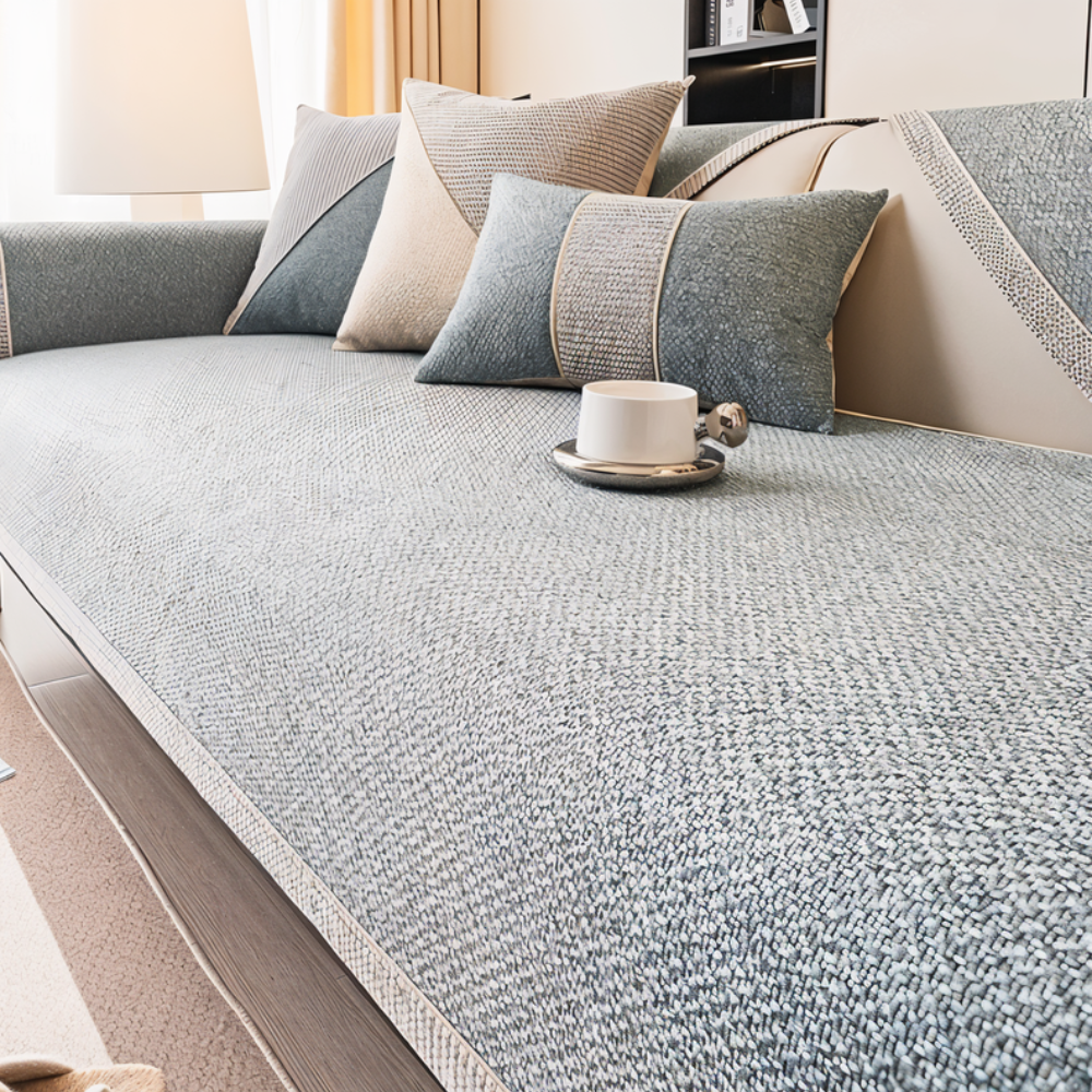 Sofa Couch Cover with Non-Slip Backing and Machine Washable Textured Seat Pad - Image 5