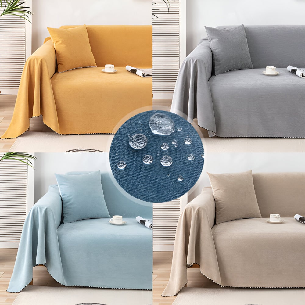 Sofa Throw Blanket Couch Cover Waterproof Textured Non Slip Pet Friendly Furniture - Image 13
