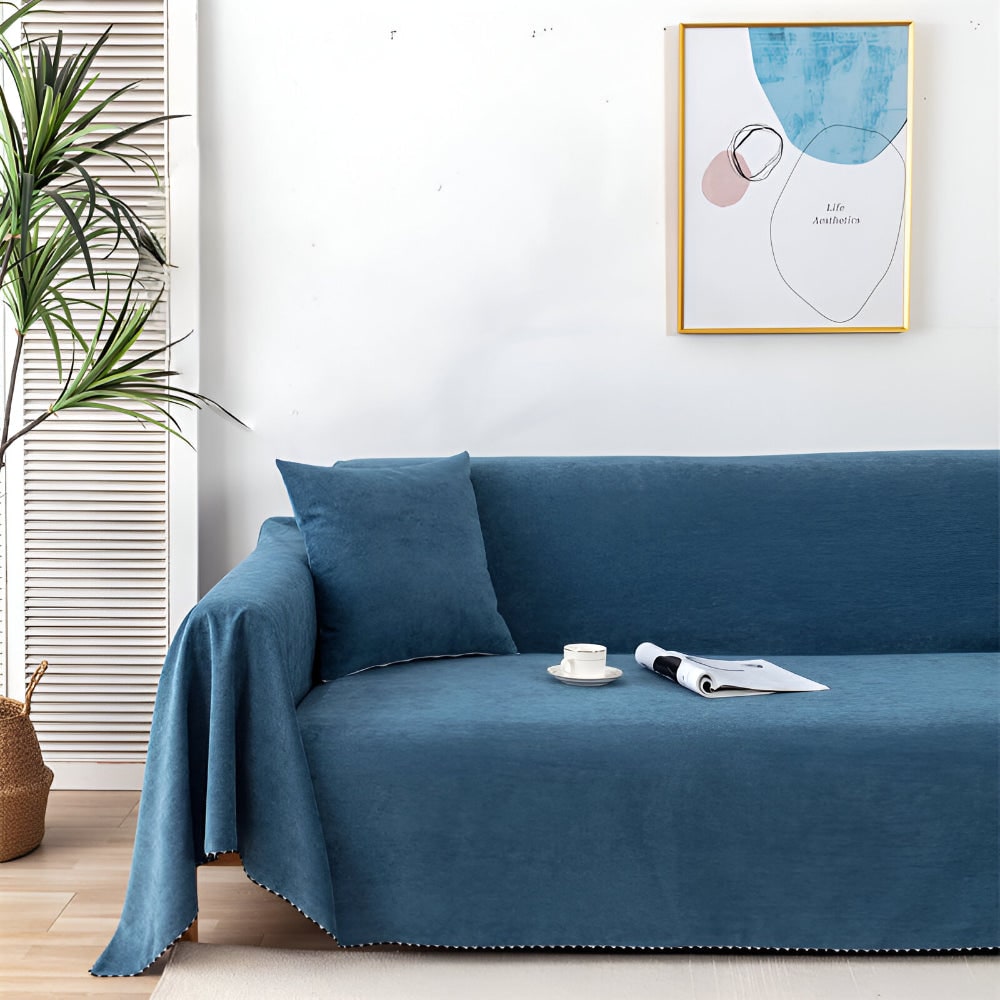 Sofa Throw Blanket Couch Cover Waterproof Textured Non Slip Pet Friendly Furniture - Image 2