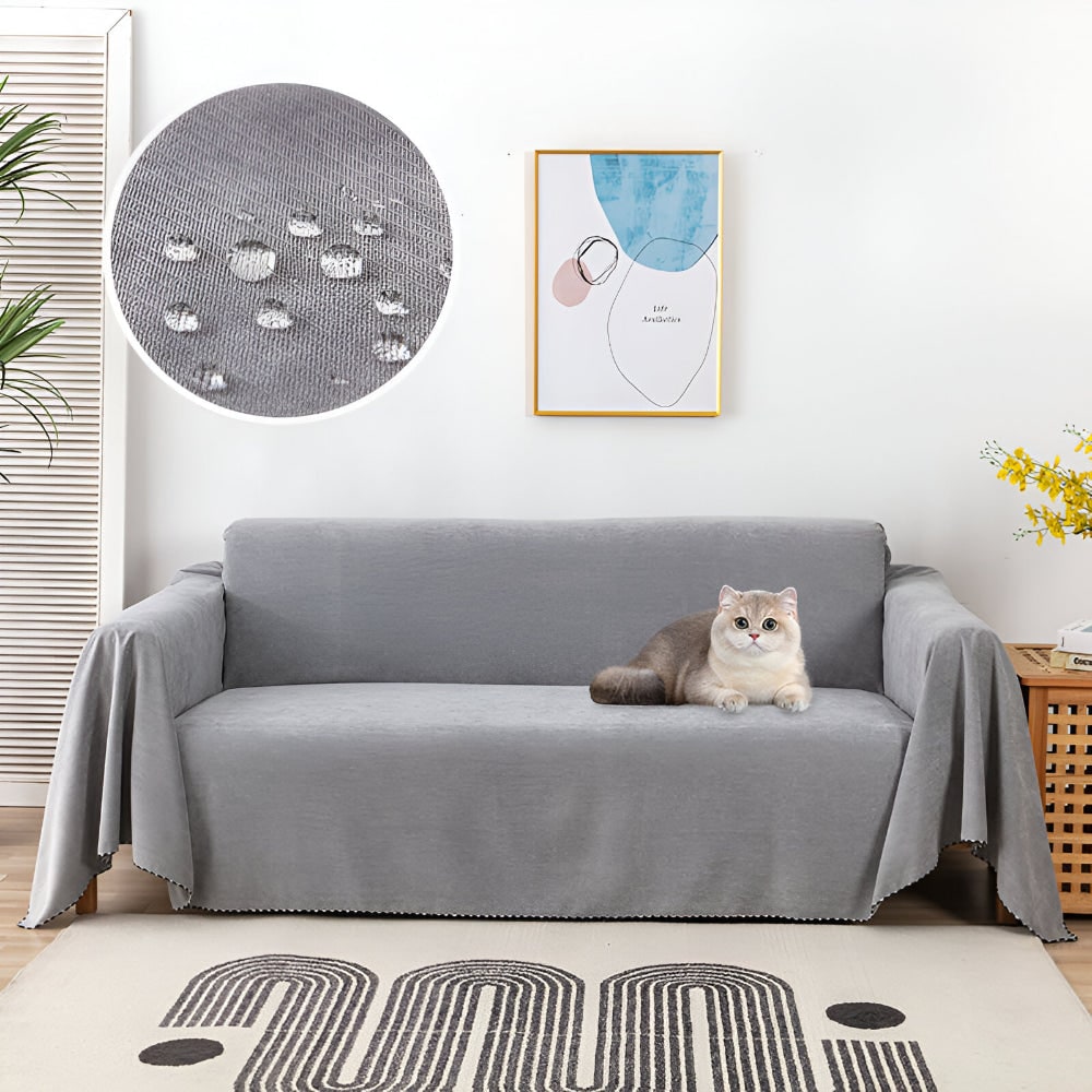 Sofa Throw Blanket Couch Cover Waterproof Textured Non Slip Pet Friendly Furniture - Image 9