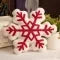 Soft Plush Snowflake Throw Pillow with Tufted Pattern and Sherpa Fabric - Image 10