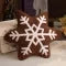 Soft Plush Snowflake Throw Pillow with Tufted Pattern and Sherpa Fabric - Image 11