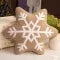 Soft Plush Snowflake Throw Pillow with Tufted Pattern and Sherpa Fabric - Image 8