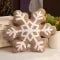 Soft Plush Snowflake Throw Pillow with Tufted Pattern and Sherpa Fabric - Image 9