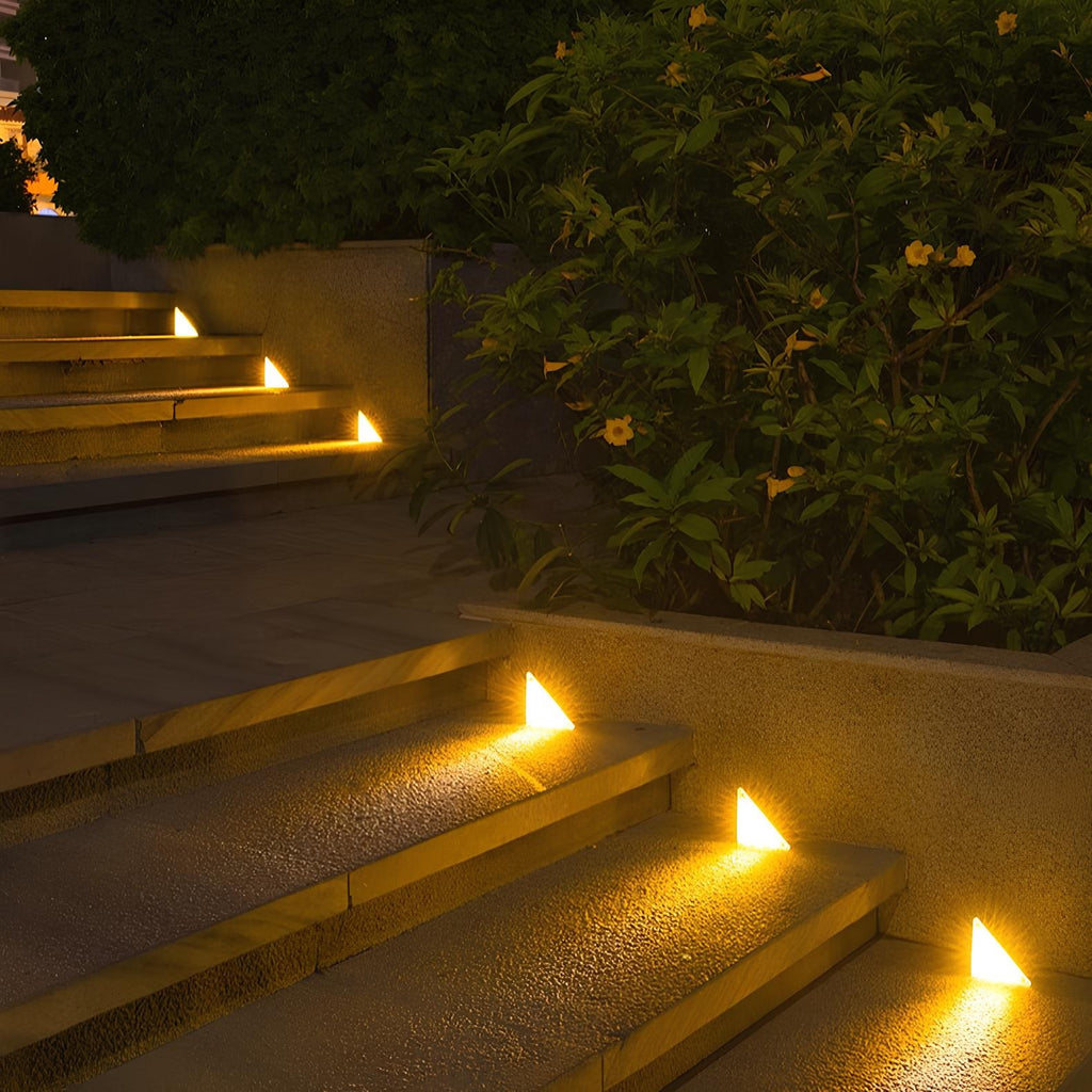 Solar Deck Lights Step Outdoor Patio Waterproof LED Warm White Stair - Image 10