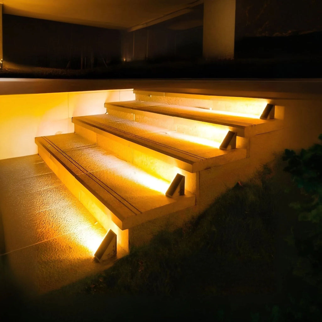 Solar Deck Lights Step Outdoor Patio Waterproof LED Warm White Stair - Image 12