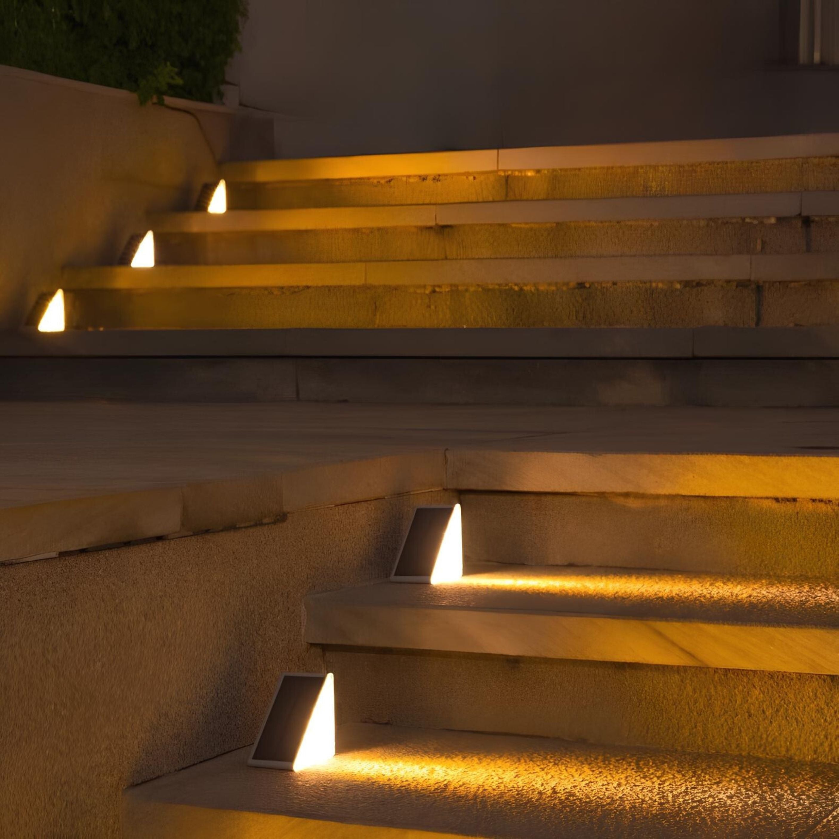 Solar Deck Lights Step Outdoor Patio Waterproof LED Warm White Stair - Image 7