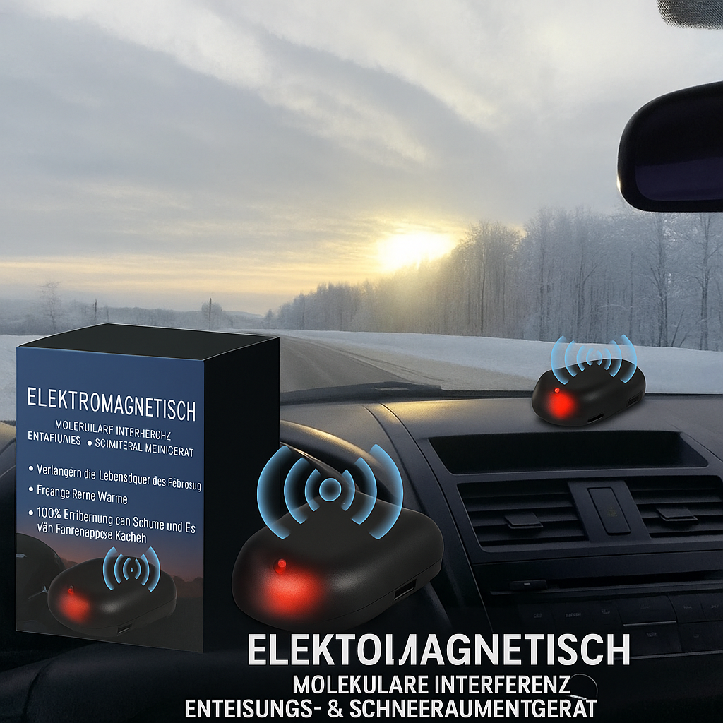Solar Electromagnetic Car Deicer Dashboard Suction Cups LED Winter - Image 2