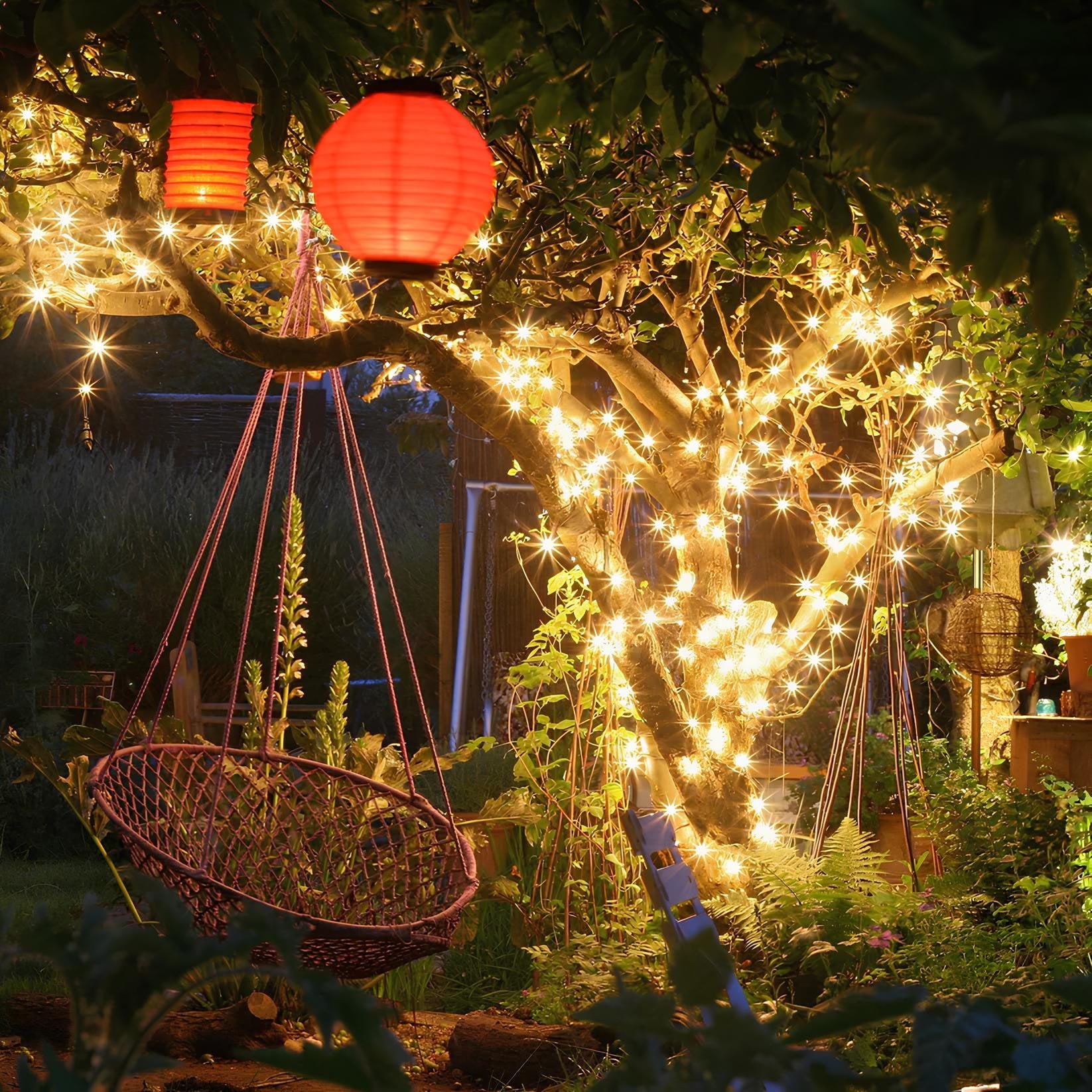 Solar Fairy Lights Outdoor String with LED Copper Wire and Garden Lighting Powered Yard - Image 1