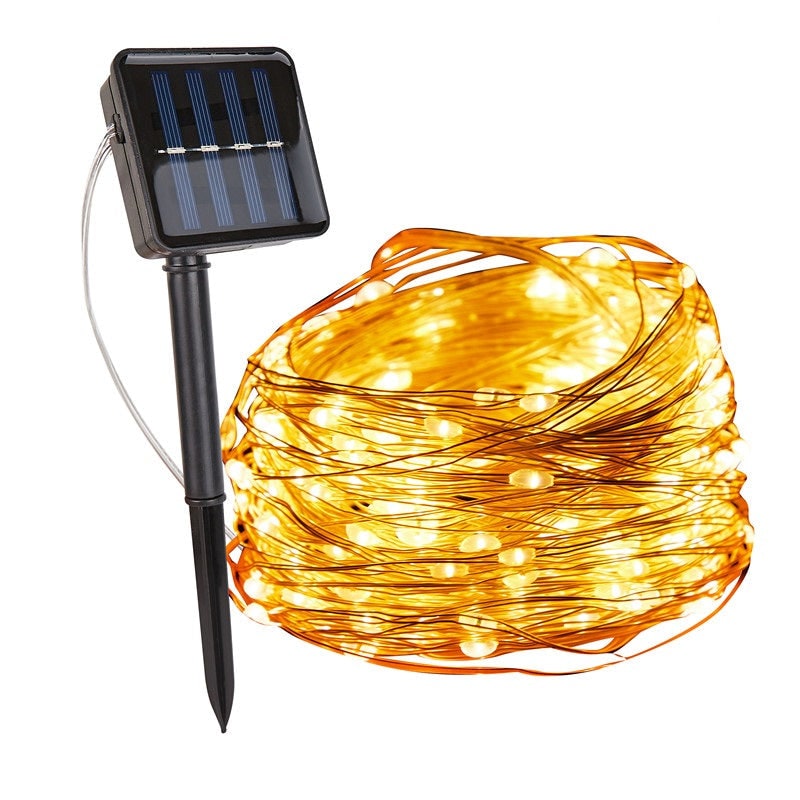 Solar Fairy Lights Outdoor String with LED Copper Wire and Garden Lighting Powered Yard - Image 12