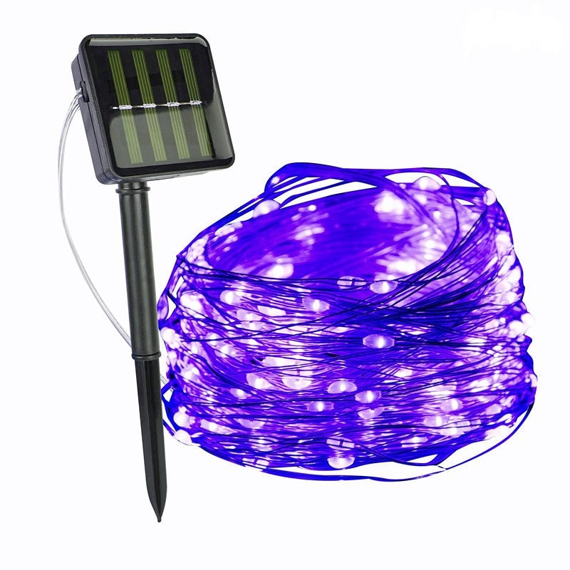 Solar Fairy Lights Outdoor String with LED Copper Wire and Garden Lighting Powered Yard - Image 19