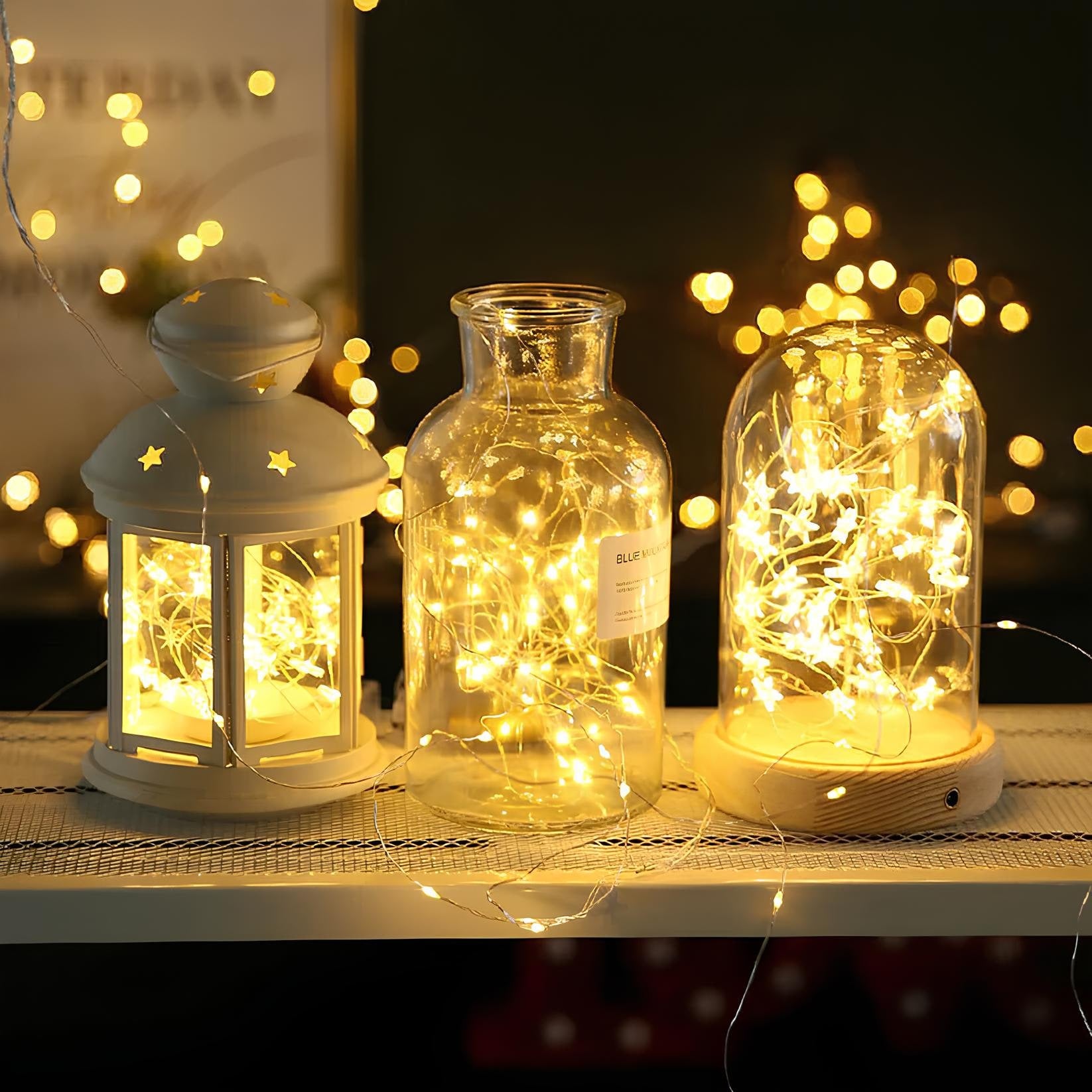 Solar Fairy Lights Outdoor String with LED Copper Wire and Garden Lighting Powered Yard - Image 2