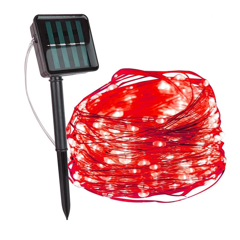 Solar Fairy Lights Outdoor String with LED Copper Wire and Garden Lighting Powered Yard - Image 20