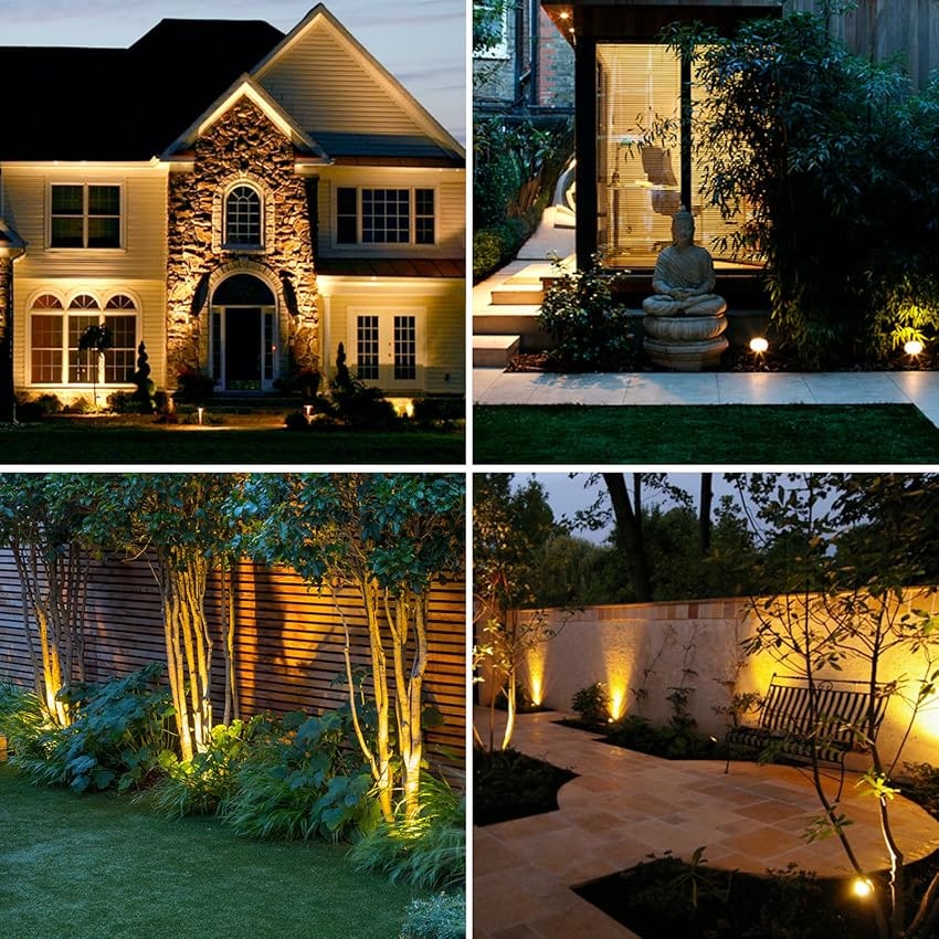 Solar Garden Lights Landscape Outdoor Spotlights Adjustable LED Waterproof Accent - Image 17