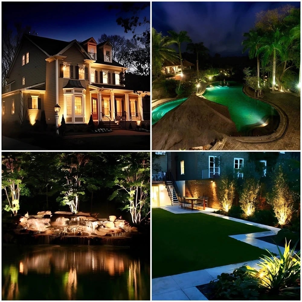 Solar Garden Lights Landscape Outdoor Spotlights Adjustable LED Waterproof Accent - Image 18