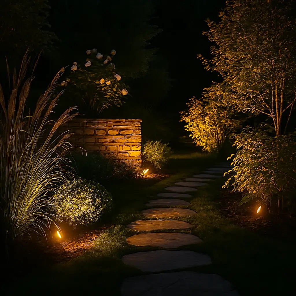 Solar Garden Lights Landscape Outdoor Spotlights Adjustable LED Waterproof Accent - Image 2