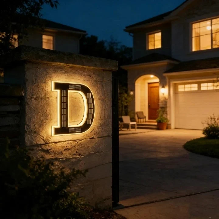 Solar House Numbers with LED Backlit Automatic Dusk Lighting and Weatherproof Panel - Image 18