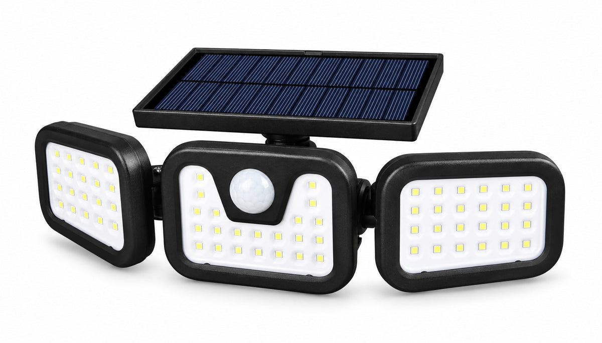 Solar Outdoor Light with Motion Sensor Rechargeable Security and Adjustable LED Panels - Image 4