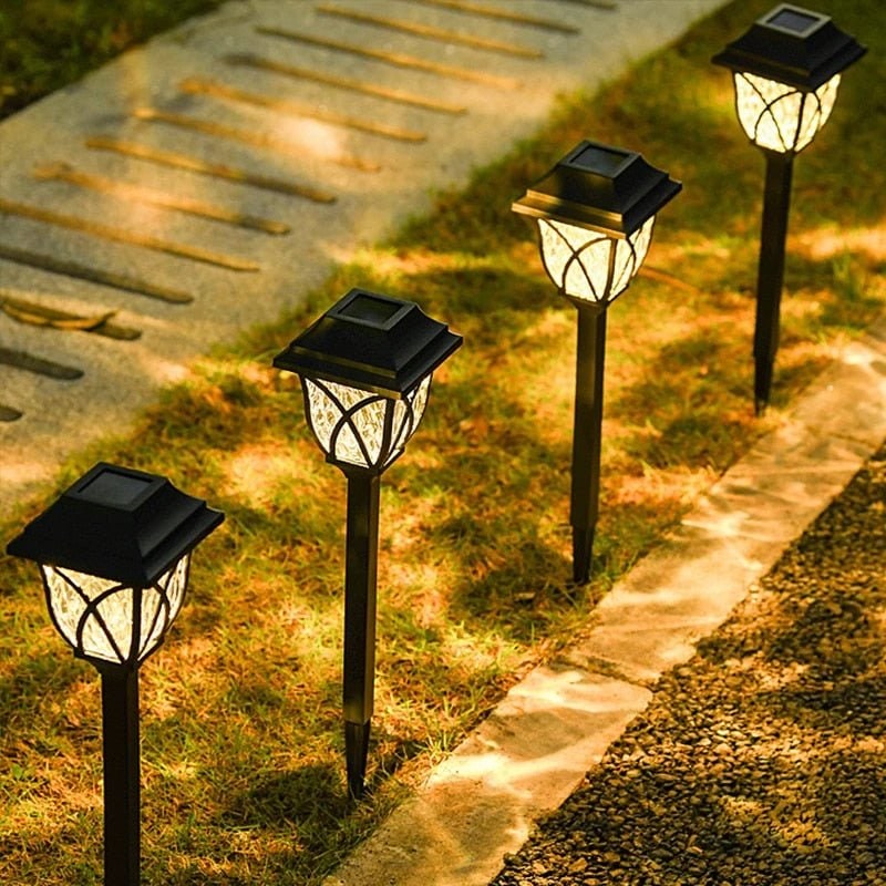 Solar Path Lights Pathway Garden LED Stake Waterproof Outdoor Weather Resistant - Image 1