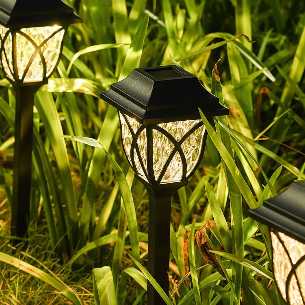 Solar Path Lights Pathway Garden LED Stake Waterproof Outdoor Weather Resistant - Image 4
