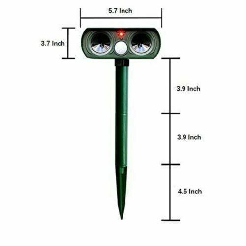 Solar Powered Animal Repeller with Ultrasonic Pest Deterrent and Motion Sensor - Image 6
