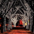 Solar String Lights Outdoor Fairy with 100 LED Bulbs and Powered Garden Stake Exterior - Image 1