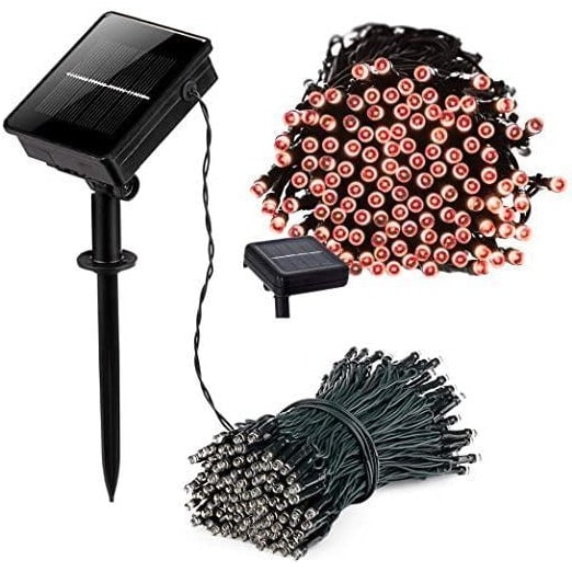 Solar String Lights Outdoor Fairy with 100 LED Bulbs and Powered Garden Stake Exterior - Image 4